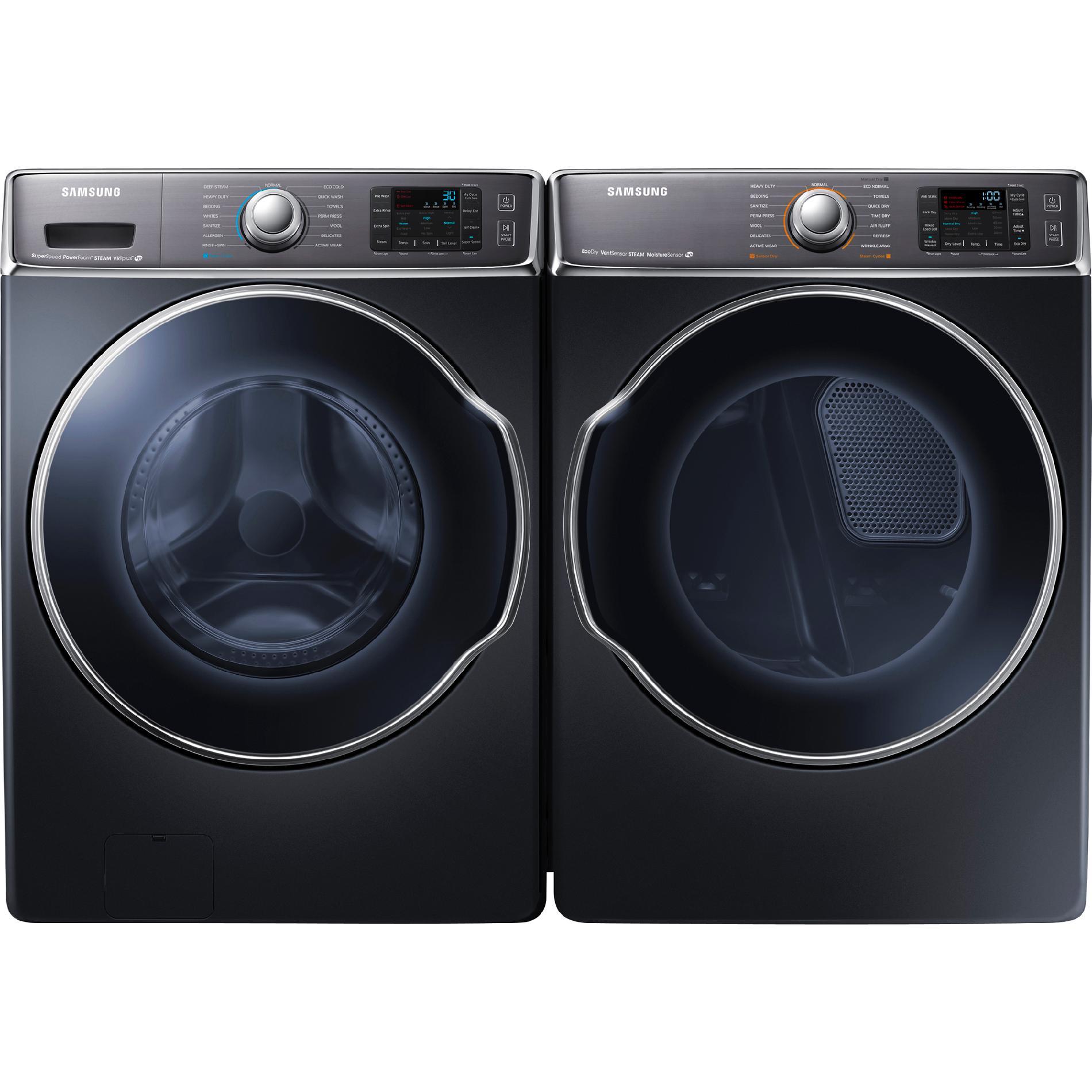 Samsung 5.6 cu. ft. Front-Load Washer & 9.5 cu. ft. Front-Load Dryer Bundle