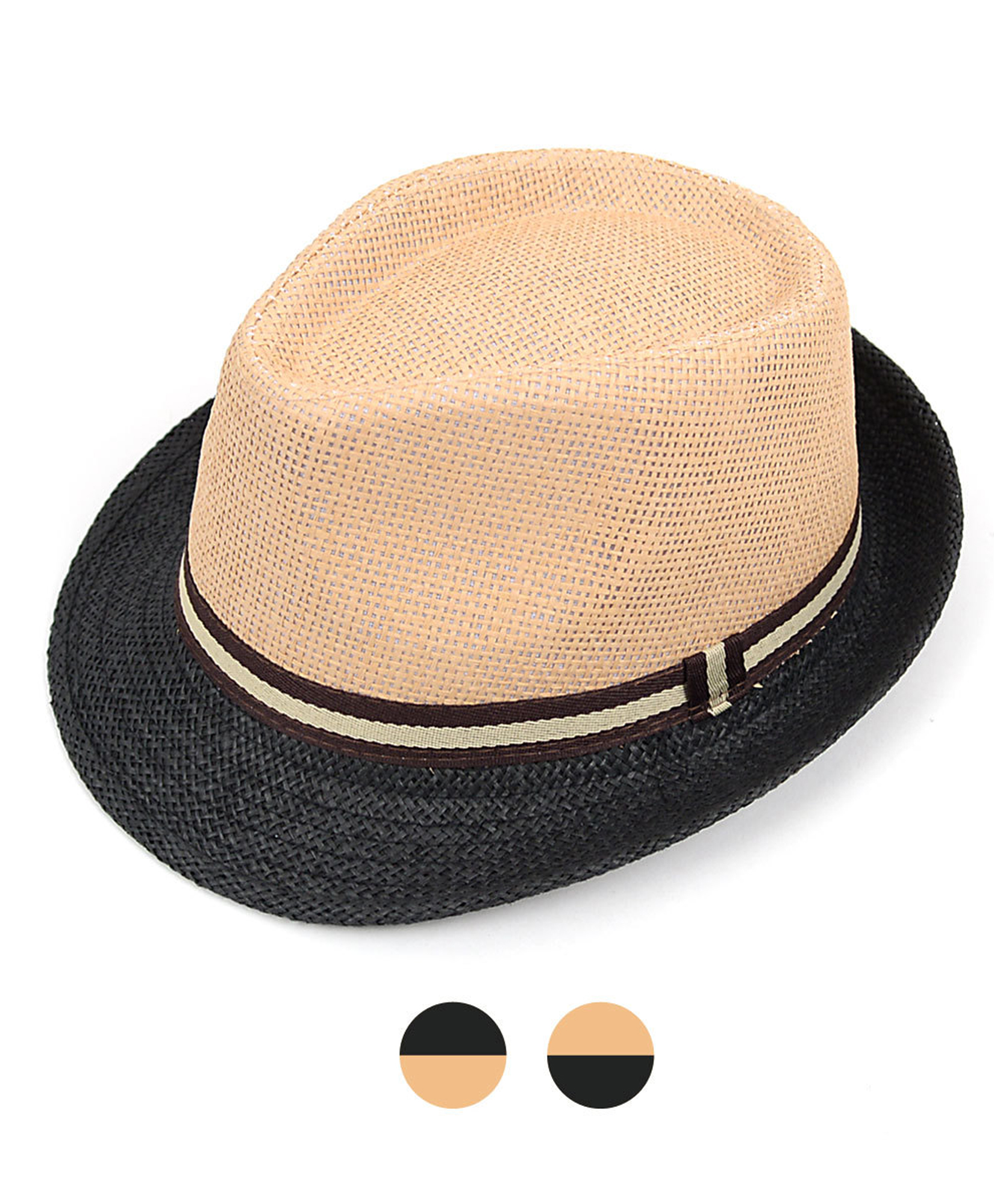 Spring/Summer Two Colors Fedora Hat