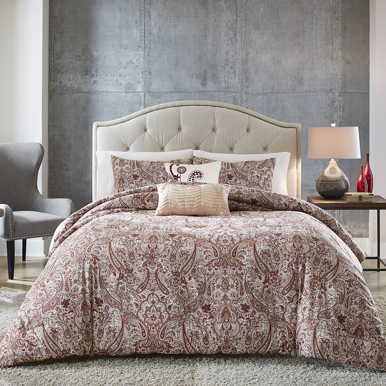 Grand Resort 3pc Comforter Set- Tuscan Paisley