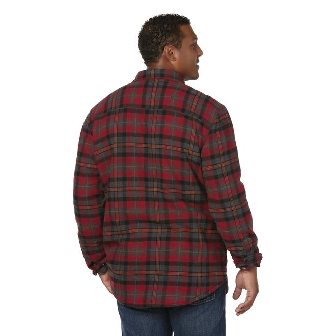 Outdoor Life Men's Big & Tall Flannel Shirt Jacket Plaid