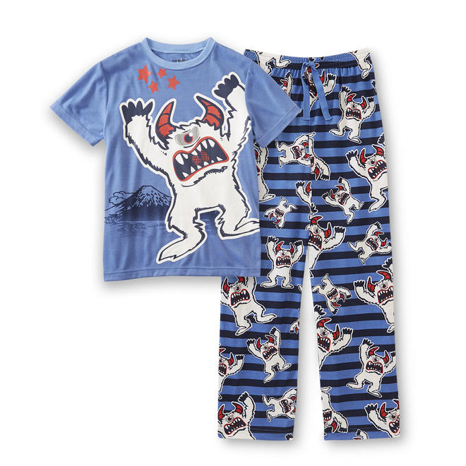 Joe Boxer Boy's Knit Pajamas Abominable Snowman