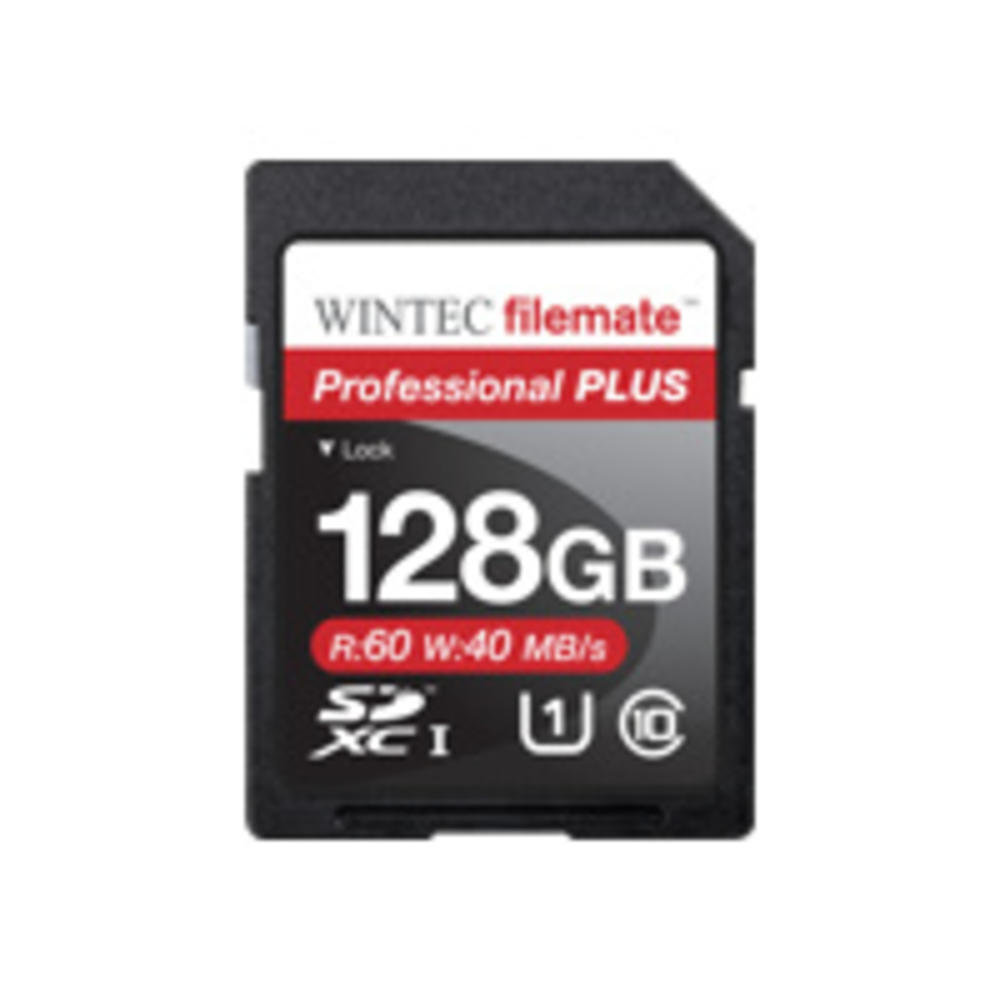 WINTEC Filemate Professional Plus  128GB UHS-I U1 SDXC C10 Card (R: 60MB/s W: 40MB/s)