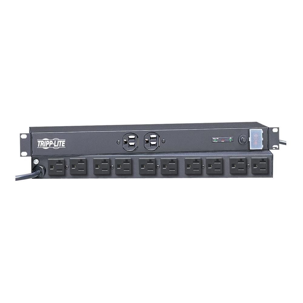 Tripp Lite IBAR12/20ULTRA Isobar Surge Protector Rackmount 12-Outlet 15-ft. Cord 1URM