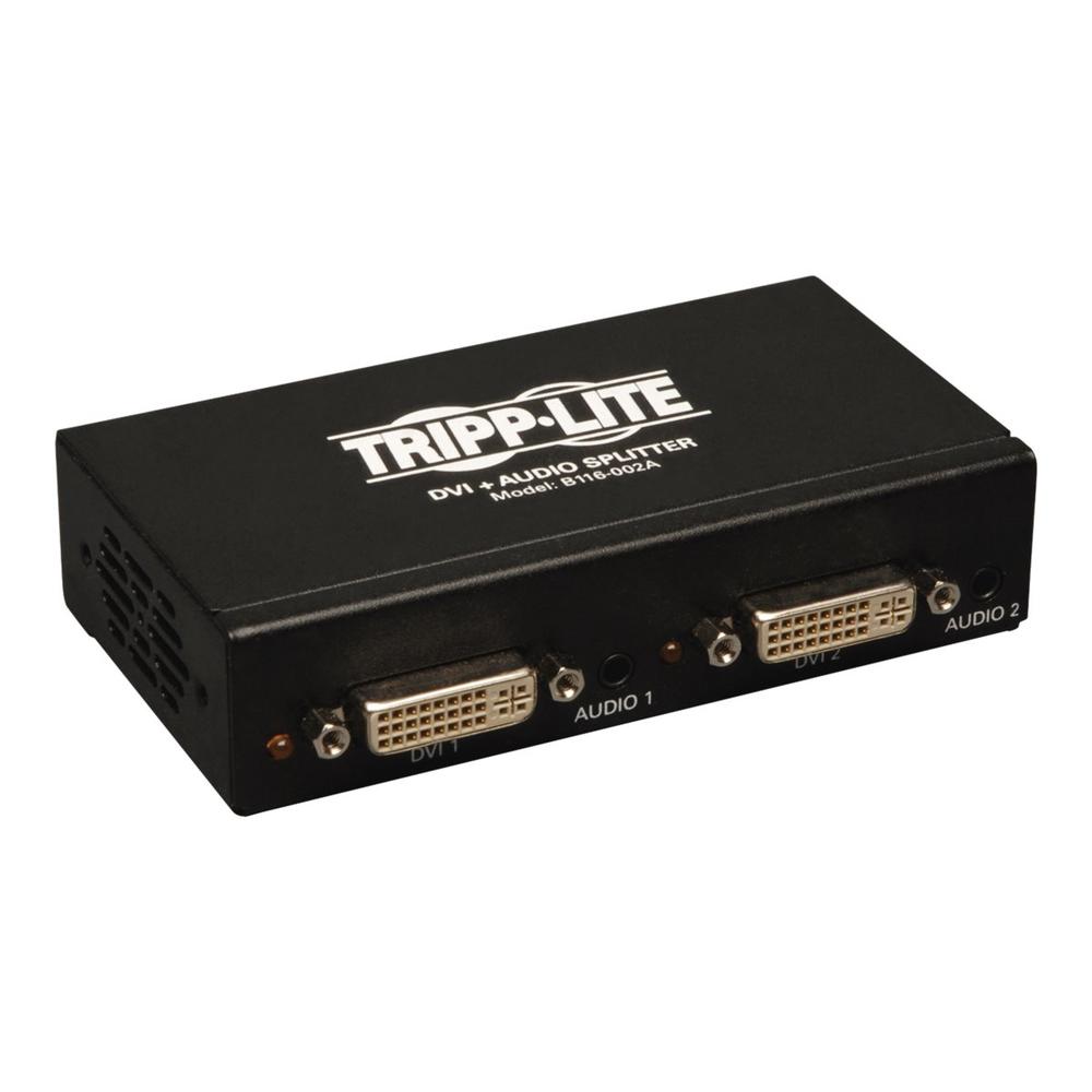Tripp Lite B116-002A 2-Port DVI Single Link Video / Audio Splitter / Booster