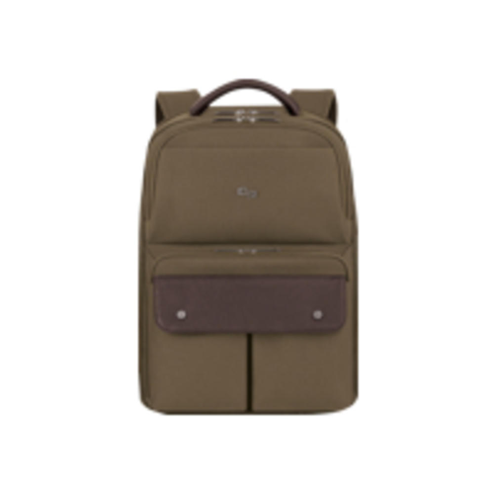 Executive Laptop Backpack, 15.6", 11 1/2 X 4 1/4 X 18 1/8, Khaki/brown