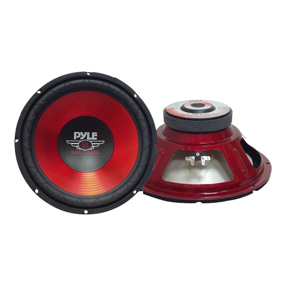 Pyle PLW-10RD 10" Red Label Series High Performance Subwoofer - 600W Max
