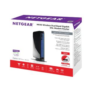 Netgear n600 wireless dual band gigabit dsl modem router clearance