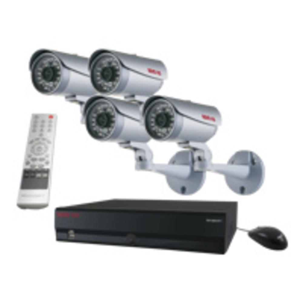 Revo 16 Ch. HD 4TB NVR Surveillance System with built-in 8 Ch. POE Switch & 4 1080p HD Bullet Cameras