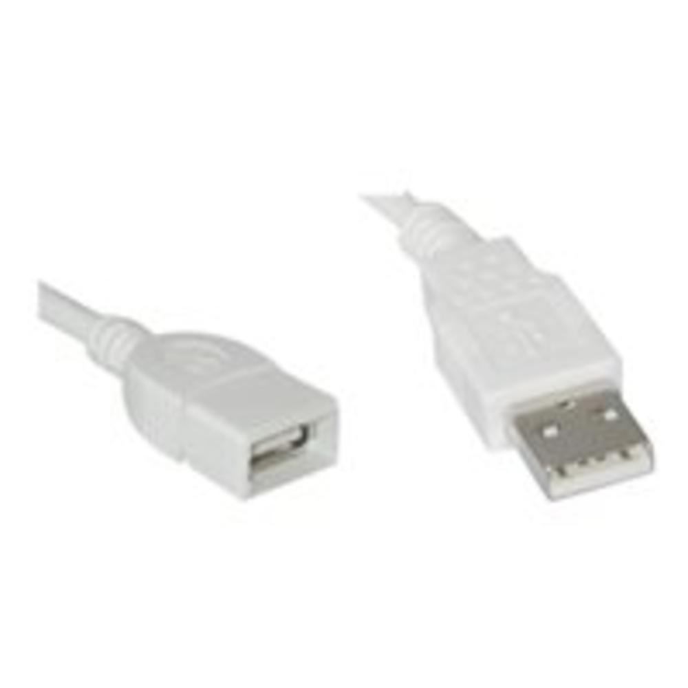 2m USB A/A EXT CBL WHITE
