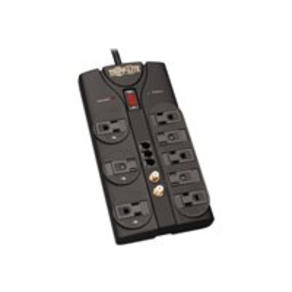 Tripp Lite TLP-808TELTV 8-Outlet Surge Suppressor With Phone/TV Protection - 3500 Joules, 1 Coaxial An