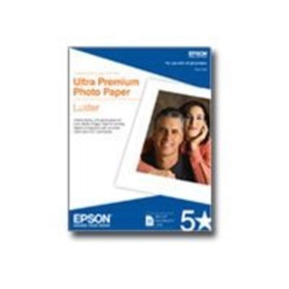Epson Ultra Premium Photo Paper, 64 lbs., Luster, 13 x 19, 50 Sheets/Pack