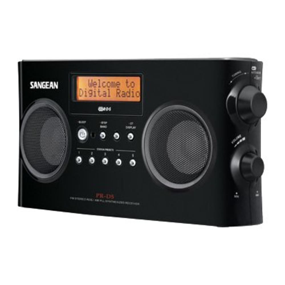 PR-D5 BK AM/FM-RDS Digital Portable Radio - Black