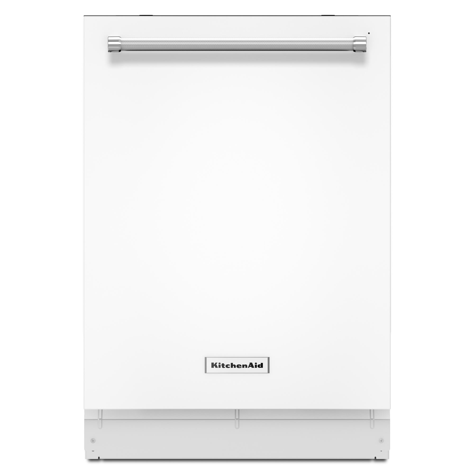 KitchenAid KDTE204EWH 24" Top Control Built-In Dishwasher - White