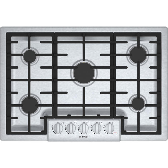 Bosch NGM8055UC 30" 800 Series Gas Cooktop Stainless Steel