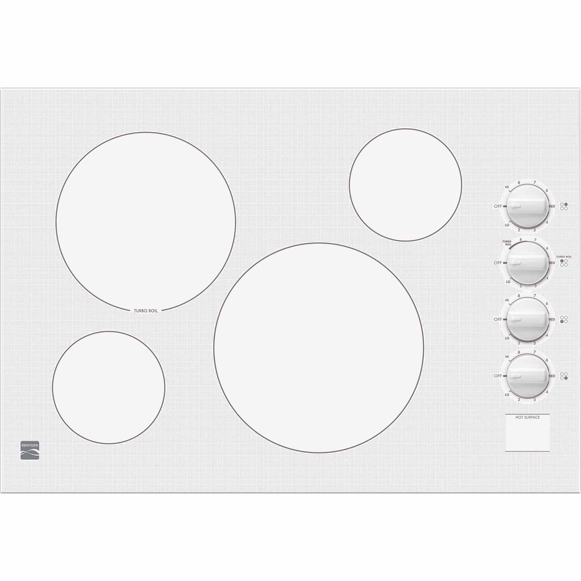 Kenmore 45202 30 Electric Cooktop with Radiant Elements - White