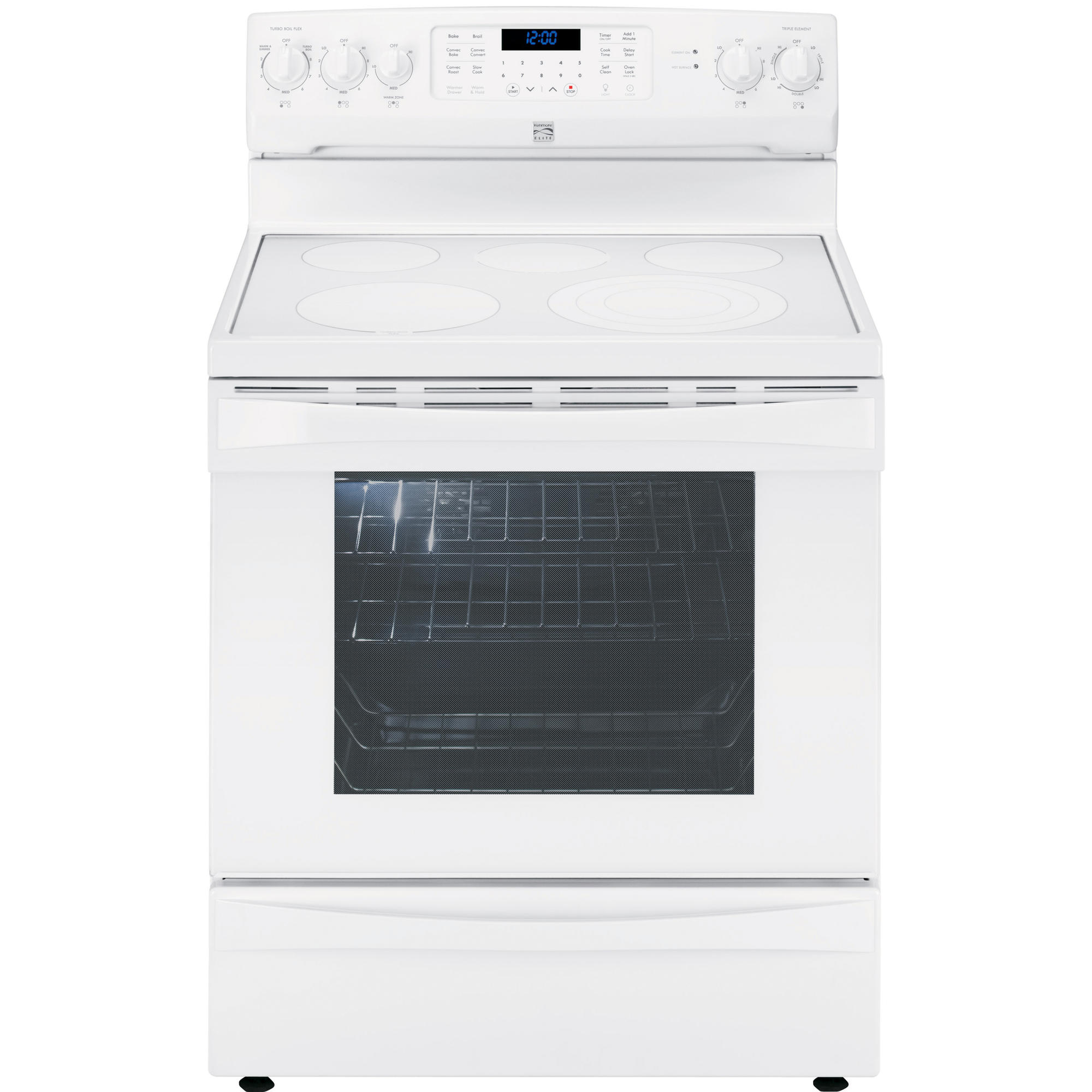 Kenmore Elite 95052 6.1 cu. ft. Electric Range w/ Dual True Convection White Shop Your Way