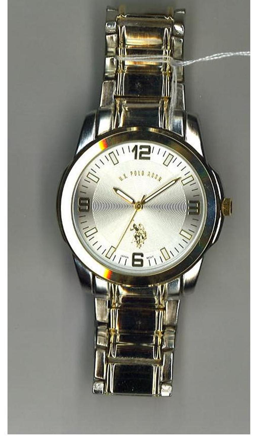 UPC 030506255611 product image for US Horse Silver & Gold Two Tone Men's Watch | upcitemdb.com