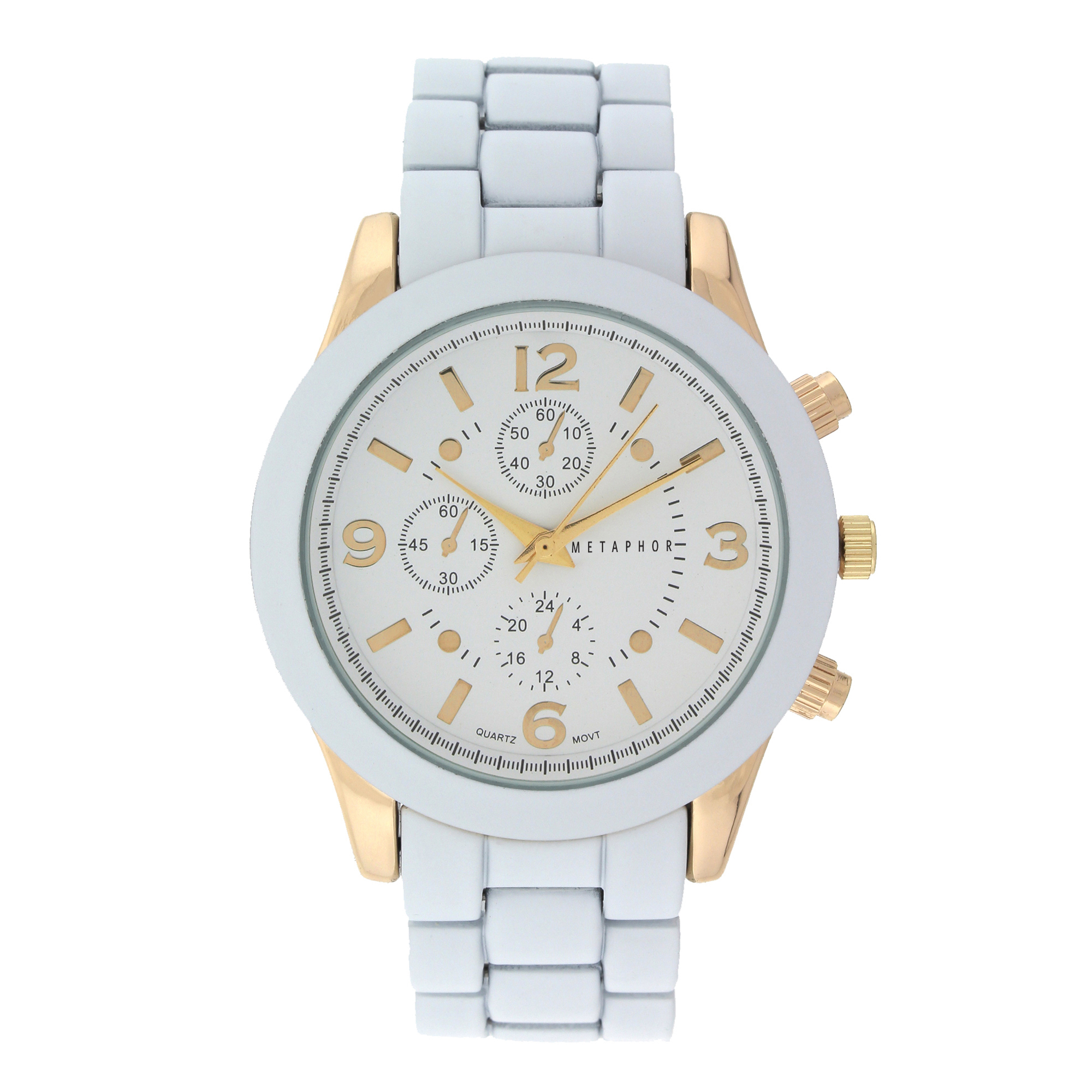 Metaphor Ladies White Bracelet Watch, Women's