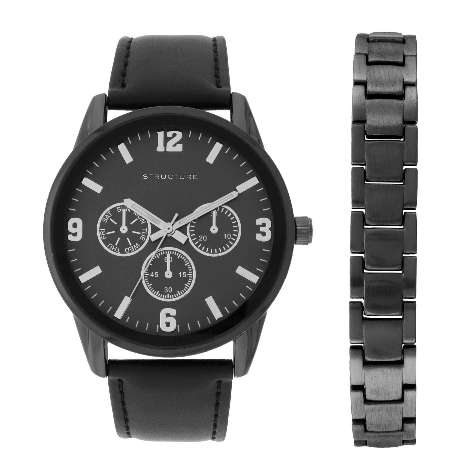 Structure Men's Watch & Bracelet Set