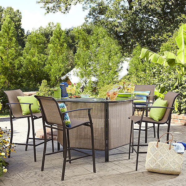 Garden Oasis Ss I 139nbset Harrison 5 Pc Outdoor Bar Set Sears