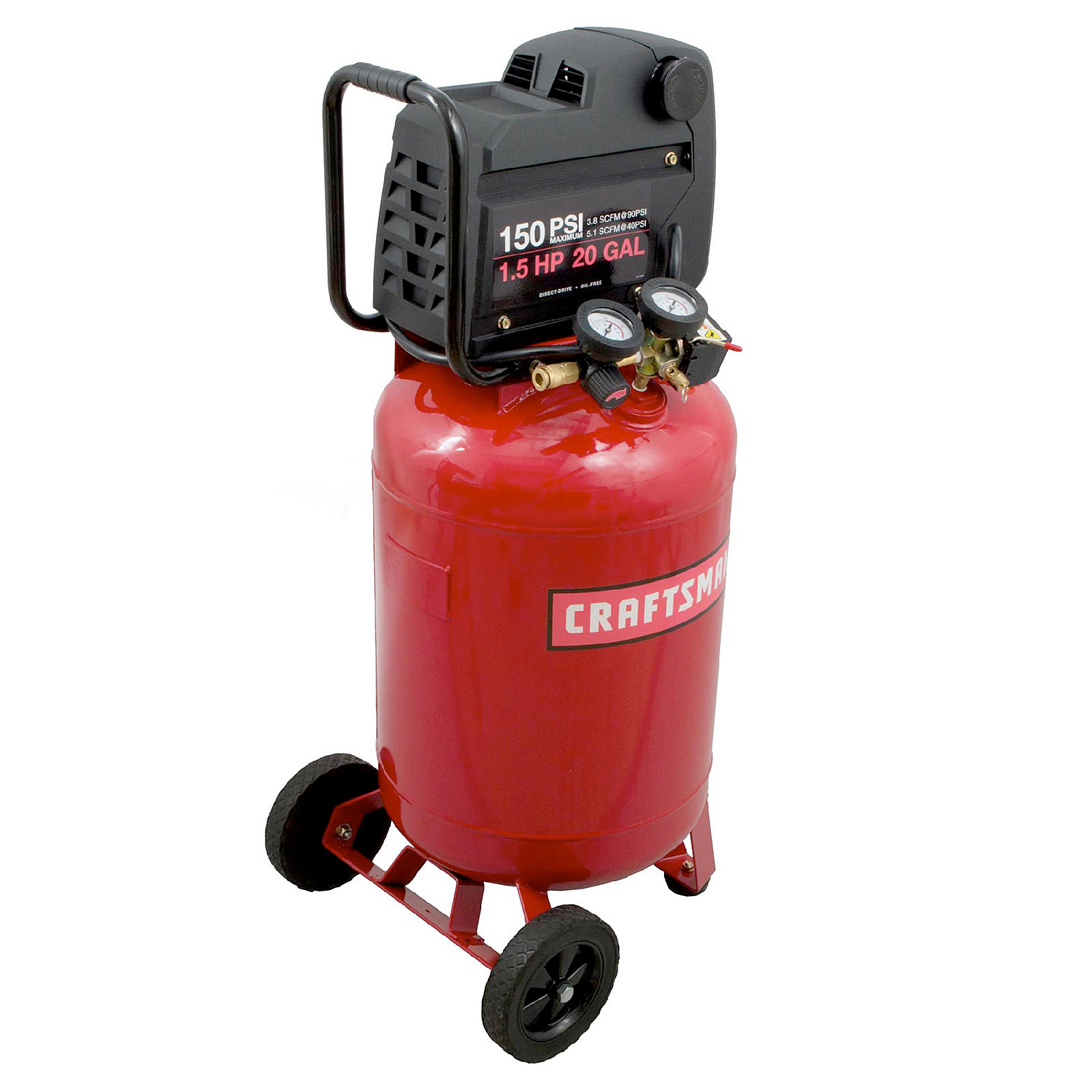 Craftsman 20 Gallon15 Hp Vertical Air Compressor 150 Max Psi