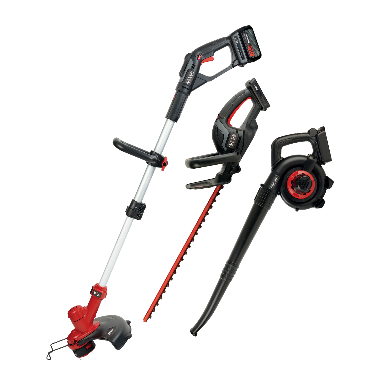 Craftsman 98023 40V String Trimmer, Hedge Trimmer & Sweeper Combo Kit