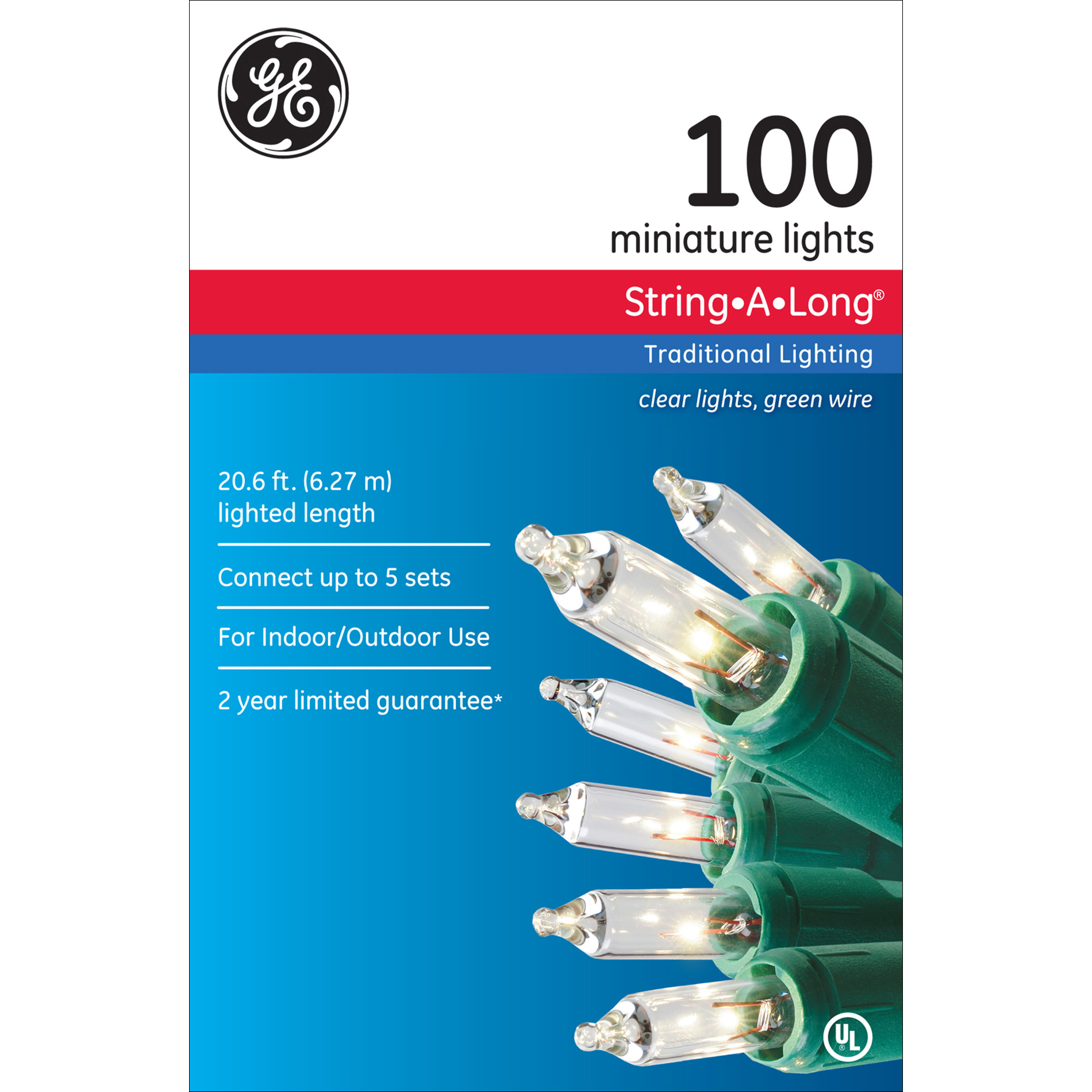 Christmas Light Set with 100 Clear Bulbs Sears