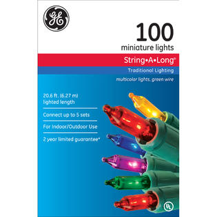 Miniature Multicolored Lights 100 Count Sears