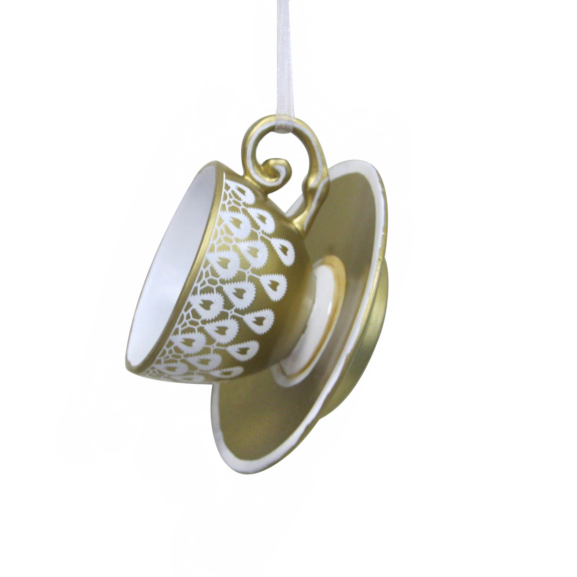 2" Gold Teacup Ornament