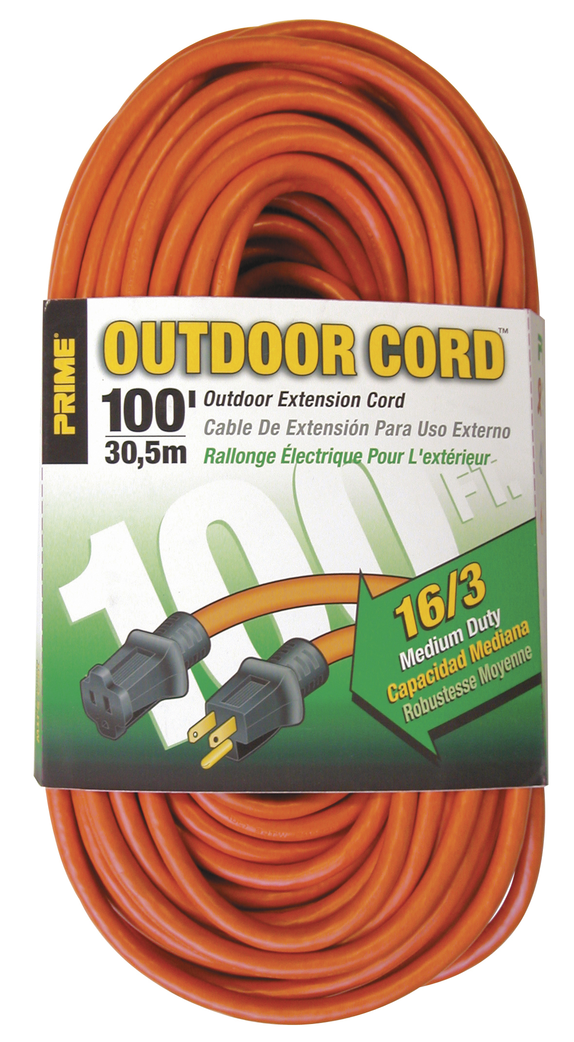 UPC 054732100088 product image for EC501635 100-Foot 16/3 SJTW Medium Duty Extension Cord, Orange | upcitemdb.com