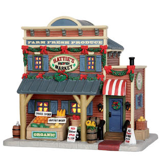 Christmas Village Building Hattie'S Market - Seasonal - Christmas