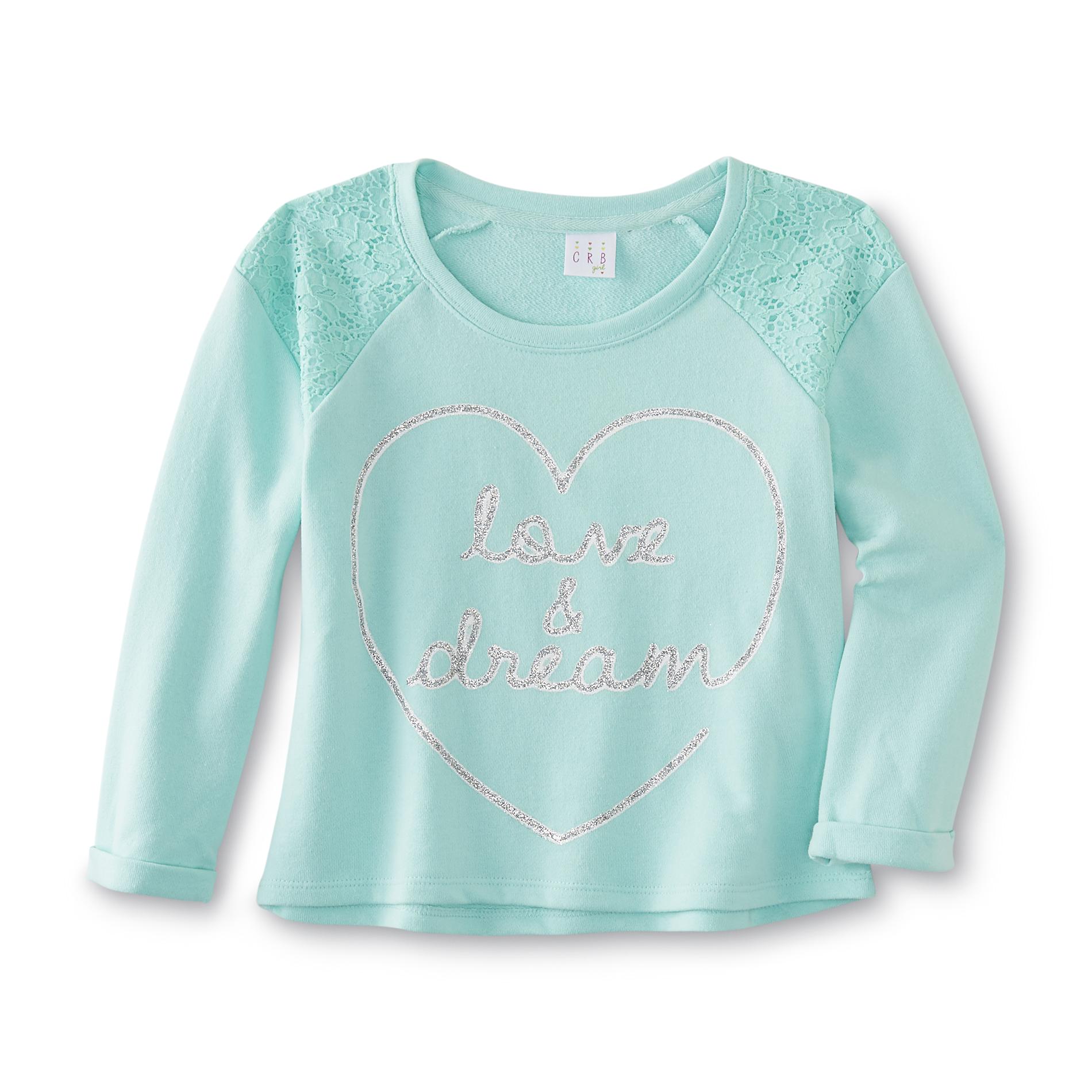 Girl's Cropped Sweatshirt - Love & Dream