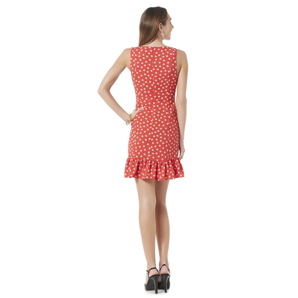 Women's Sleeveless Dress - Polka Dots