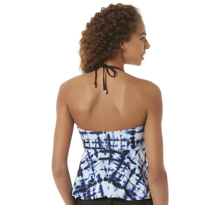 Bongo Junior's Skirted Bandeau Swim Top TieDye Sears