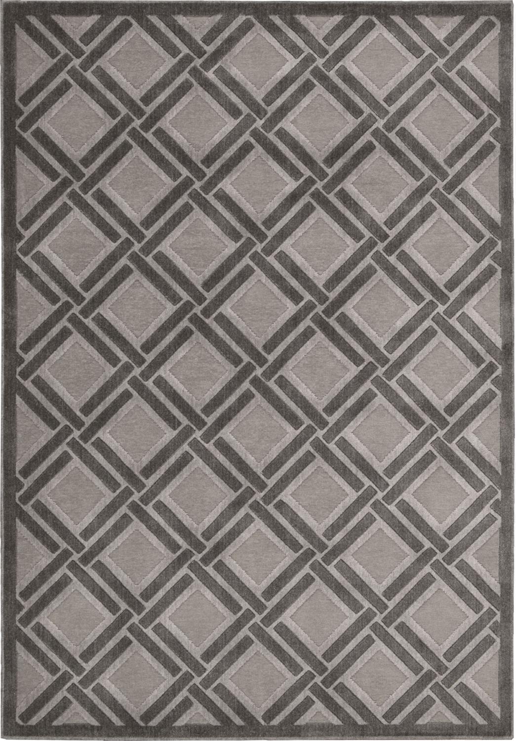 Nourison Graphic Illusions Collection Gil21 7'9" X 10'10" Area Rug, Ivory