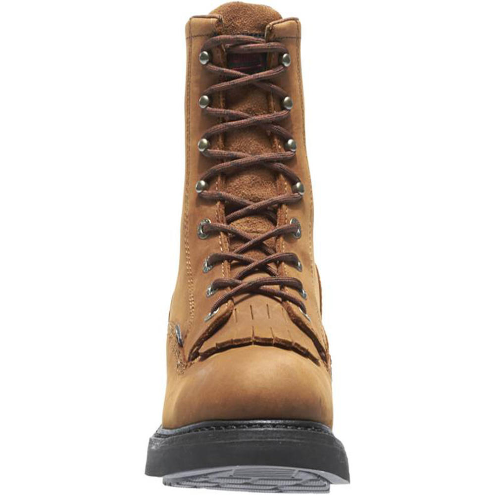 Men's Kiltie 8" Brown Leather DuraShock Work Boots