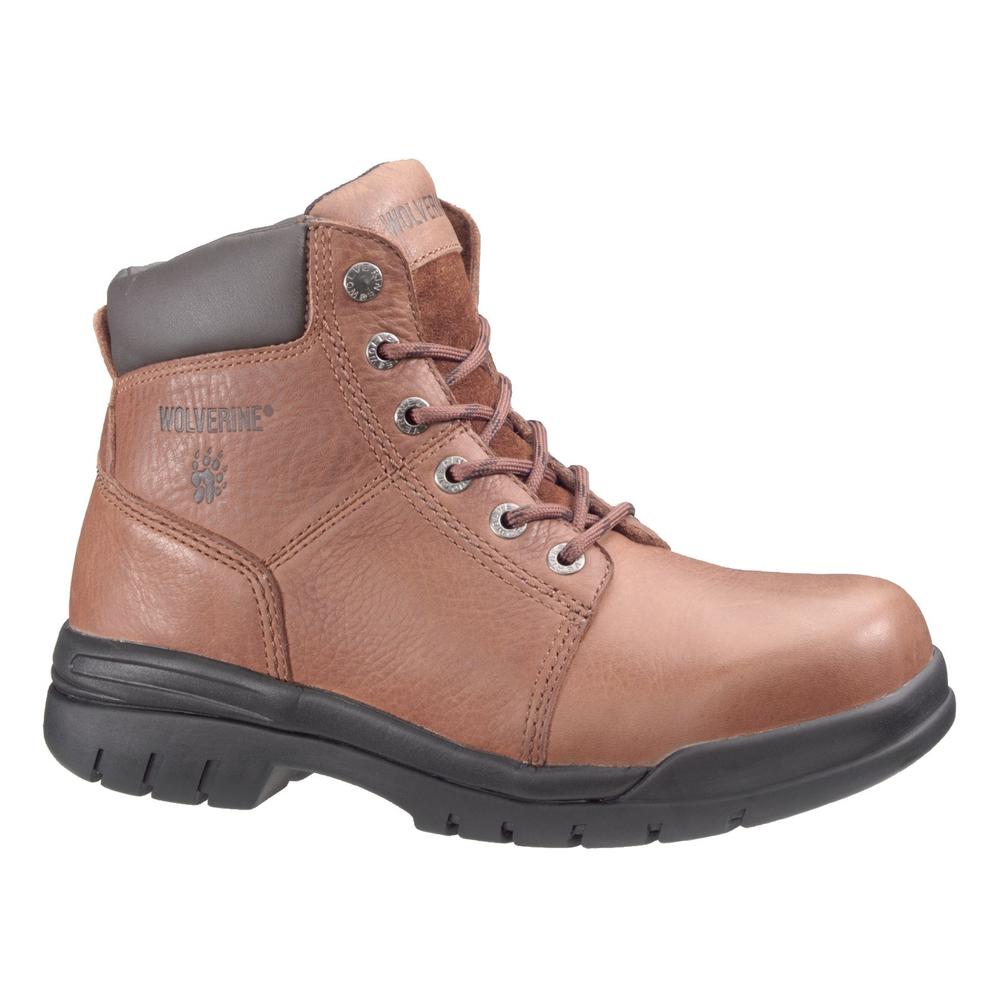 Men's W04713 Marquette 6" Brown Steel Toe Leather Work Boots