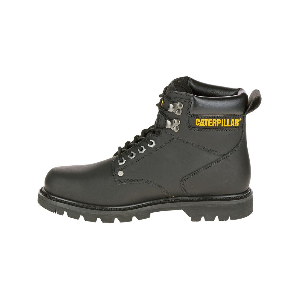 Men's Second Shift Black Leather Work Boot