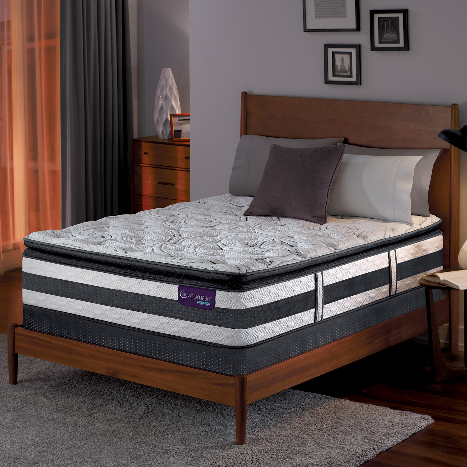 Serta Hybrid Observer King Super Pillowtop Mattress