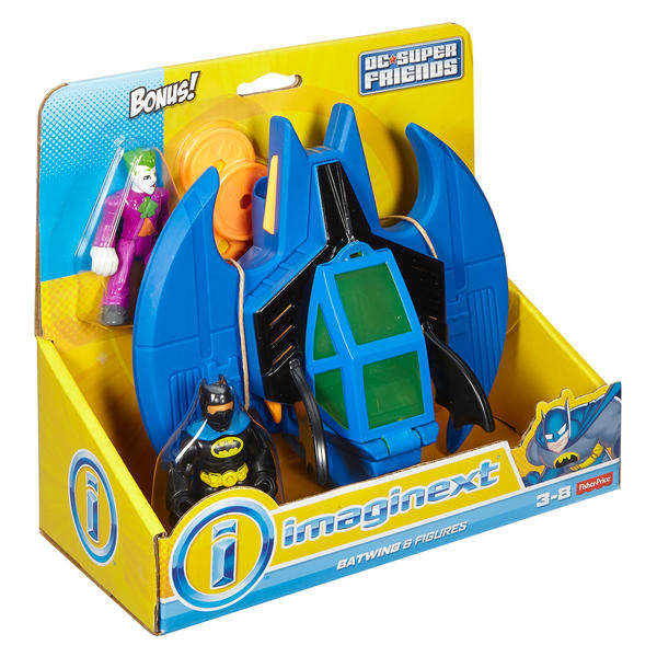 Imaginext DC Super Friends Batman Batwing with Joker Toys & Games