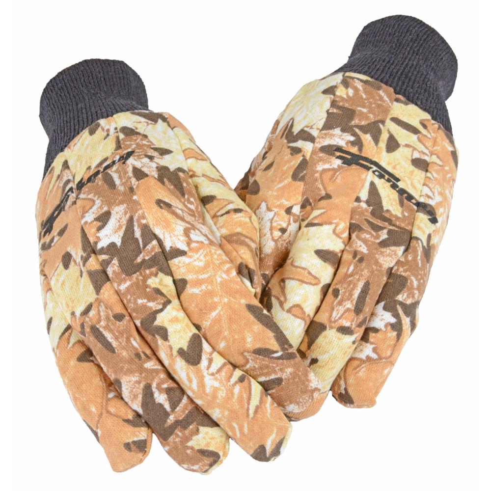 Forney 53293 Woods Camouflage Jersey Men's Gloves  X-Large