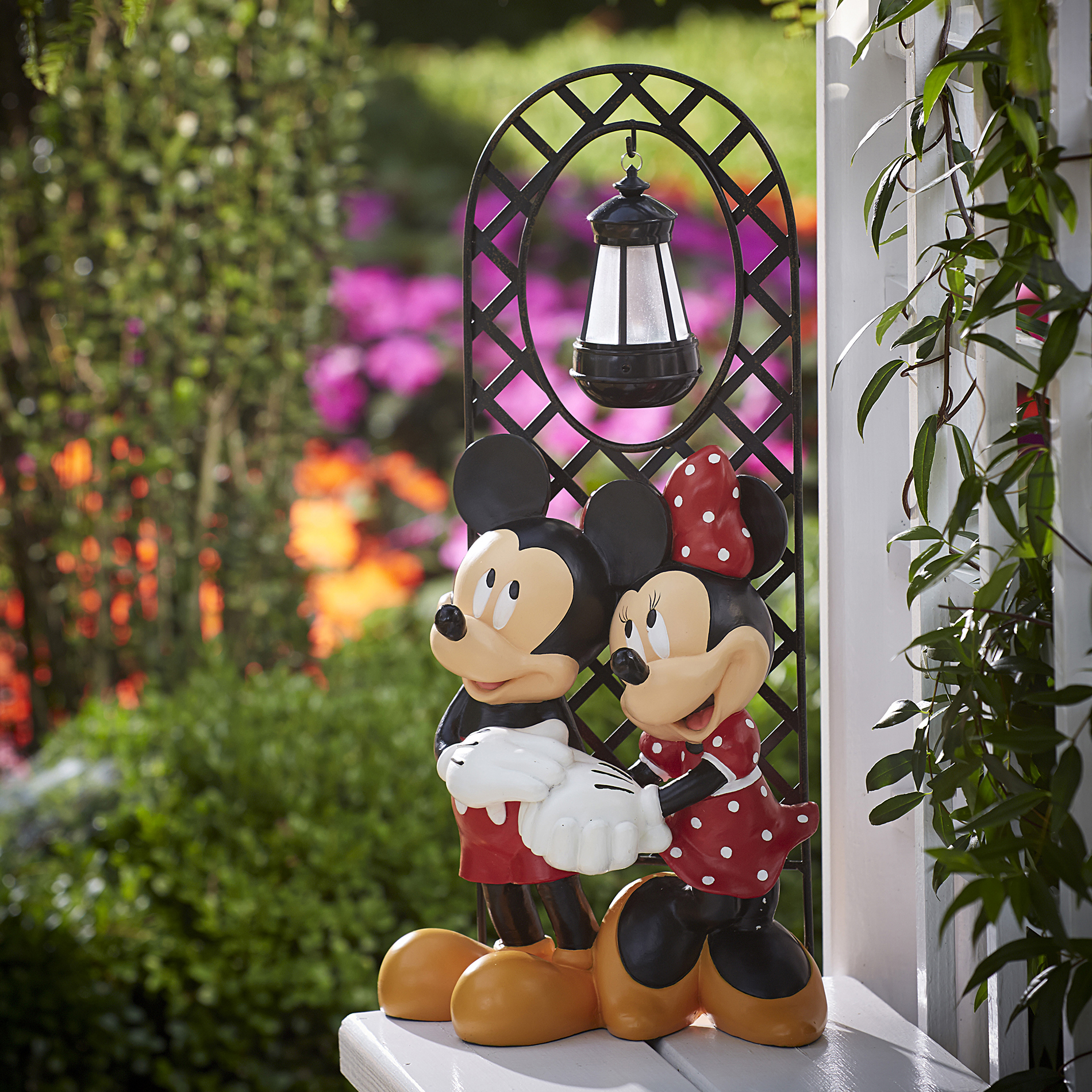 Mickey & Minnie with Arched Lattice Panel - Limited Availability