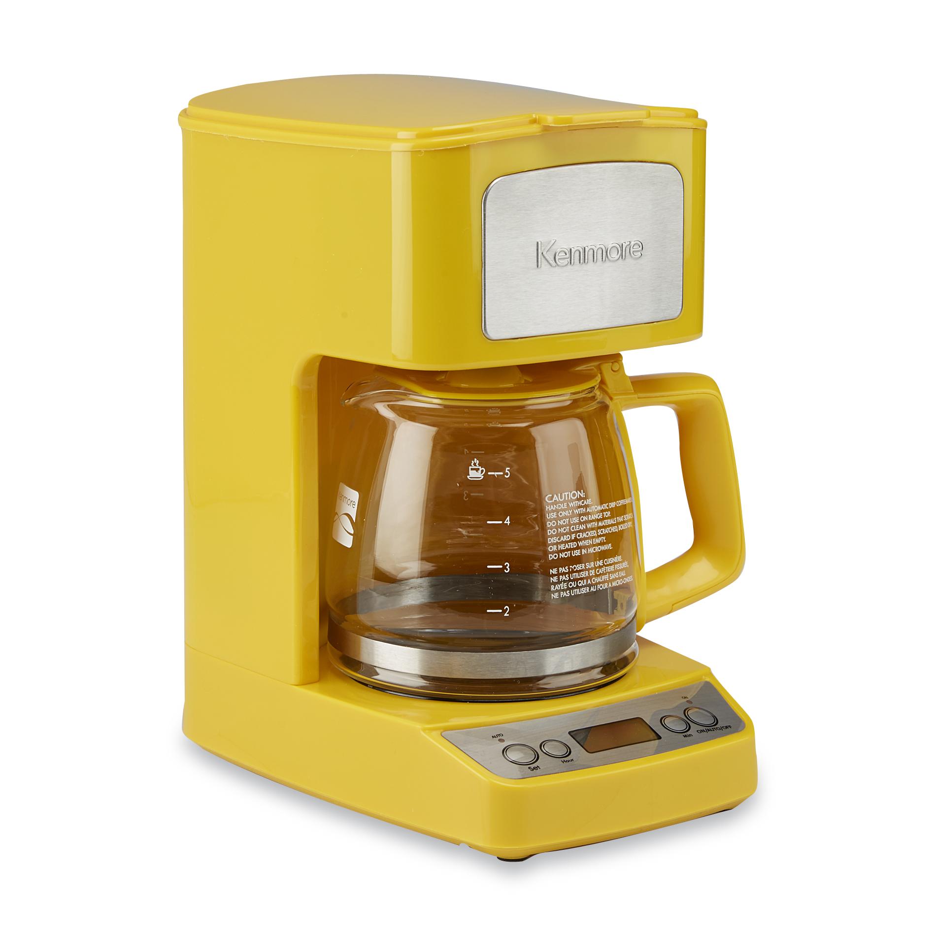 Kenmore 5-Cup Yellow Coffee Maker / Coffee & Espresso Makers Small Kitchen eBay
