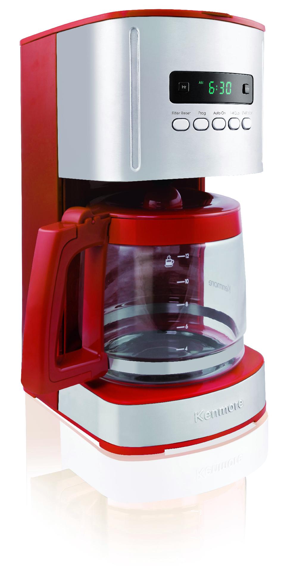 Kenmore 367102 Red 12 Cup Programmable Coffee Maker