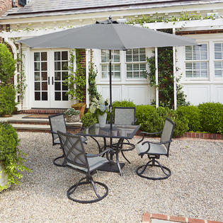 Grand Resort Collins 5pc Sling Dining with granite ...