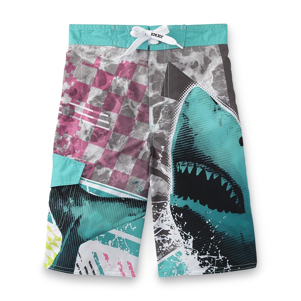 Boy's Swim Boardshorts - Sharks