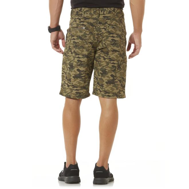 NordicTrack Men's Stretch Nylon Cargo Shorts Camo Sears