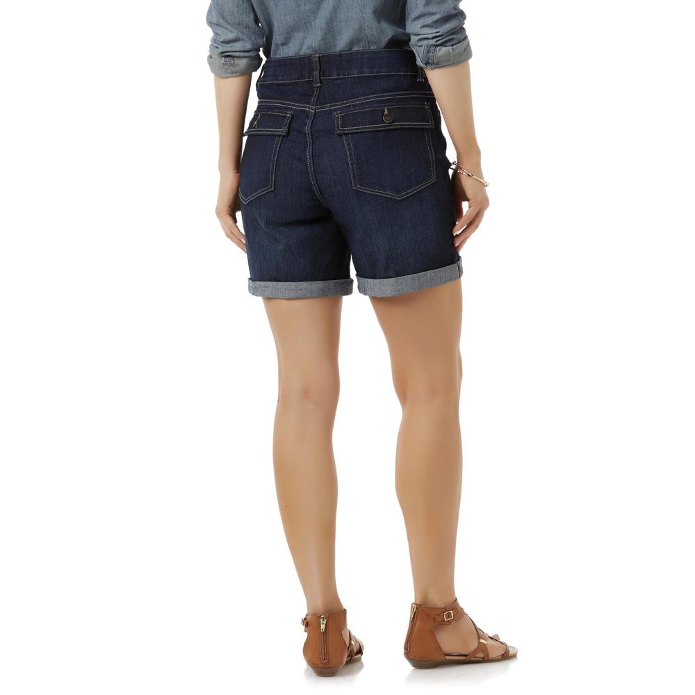 Women's Cuffed Denim Shorts