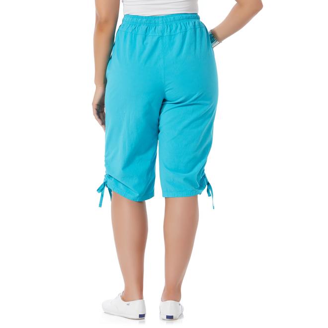 Miss Erika Women's Plus Drawstring Shorts Sears