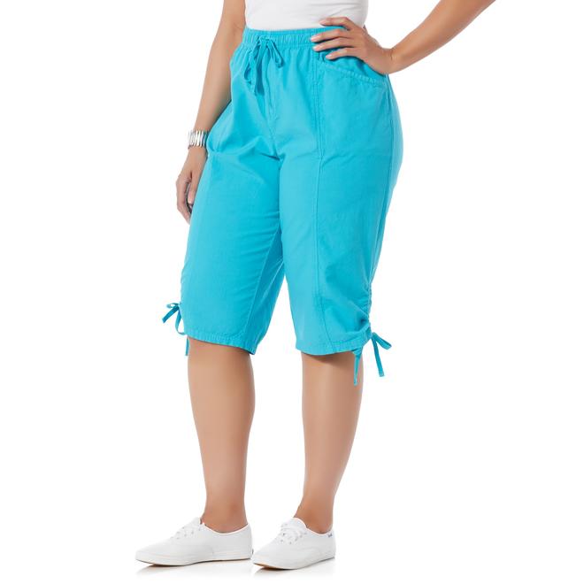 Miss Erika Women's Plus Drawstring Shorts Sears